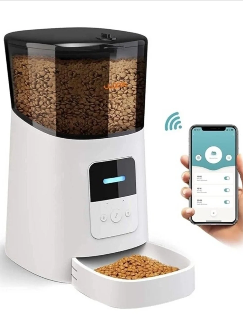 WOPET 6L Automatic Food Dispenser, WiFi, Automatic Cat Feeder with APP Control